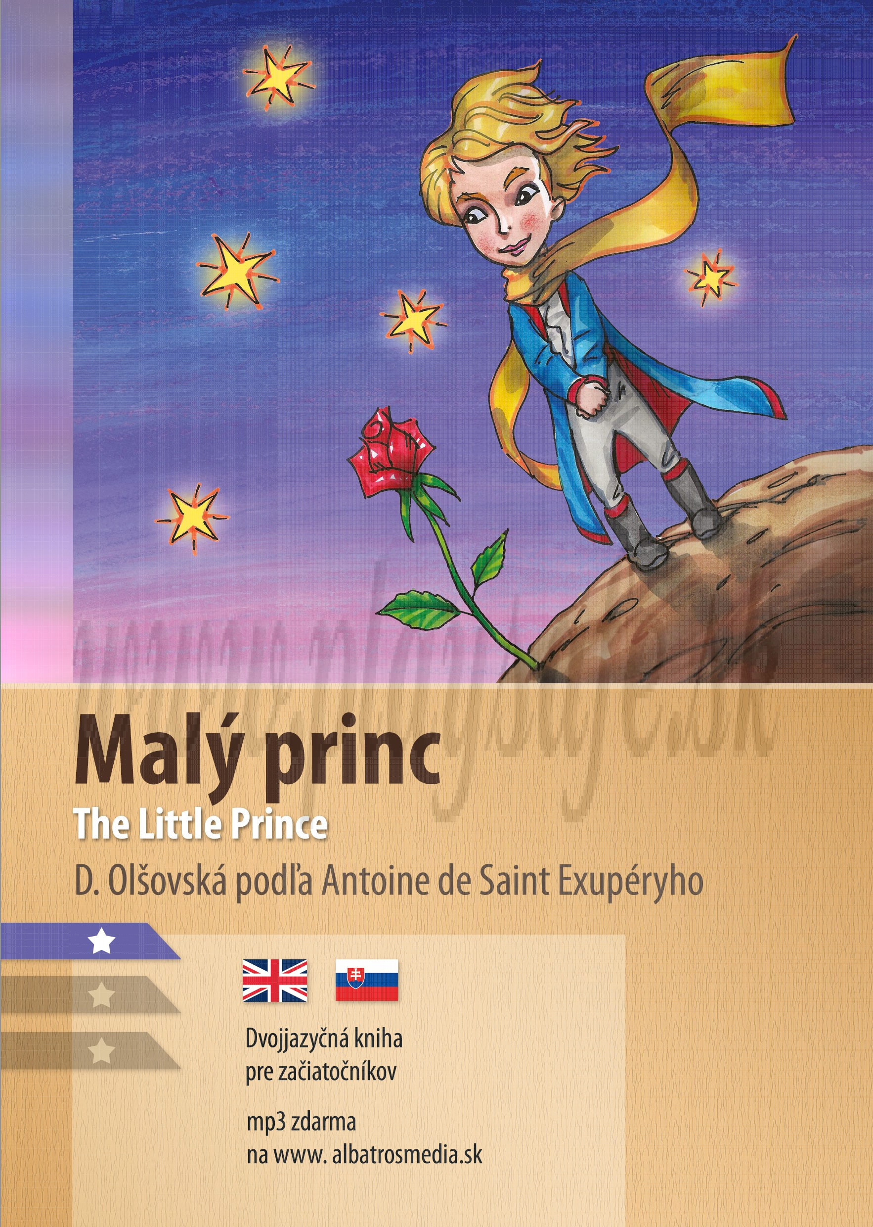 Dvojjazyčná kniha Antoine de Saint-Exupéry: Malý princ AJ-SJ
