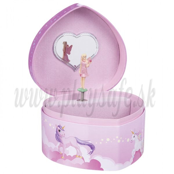 Goki Hracia skrinka a šperkovnica srdce Jednorožec, Pre Elišku