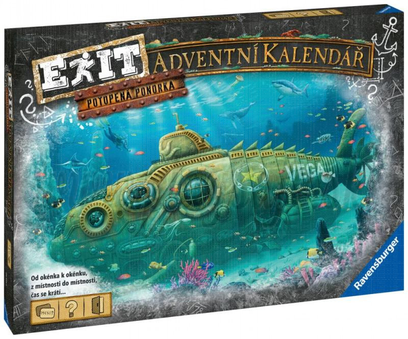 Ravensburger Exit Puzzle Adventný kalendár Ponorka