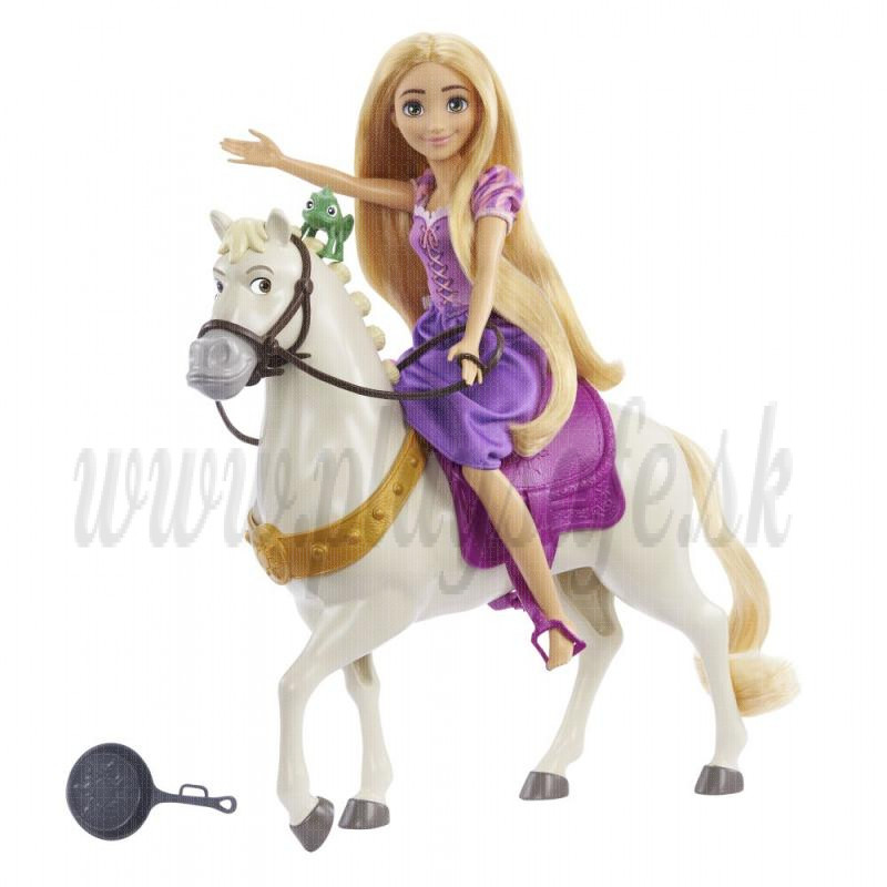 Mattel Disney Rapunzel bábika a koník Maximus, 29cm