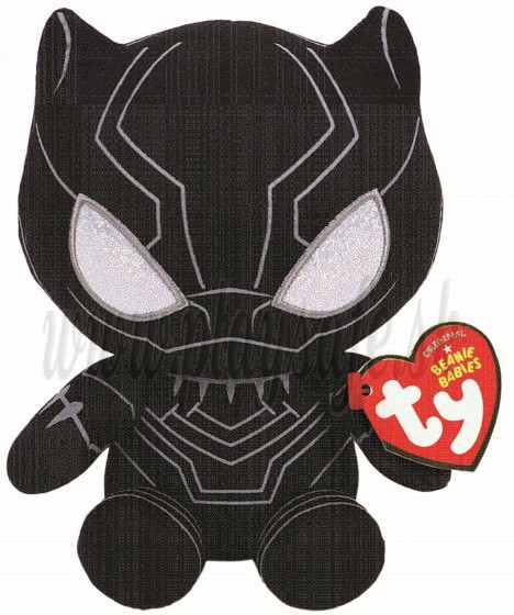 TY UK Plyšová hračka Marvel Čierny panter, 15cm