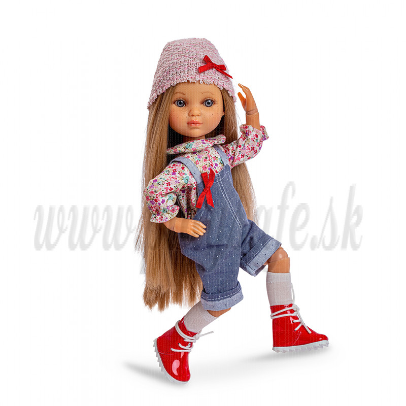 Berjuan Luxury Dolls Eva multikĺbová bábika, 35cm v rifliach