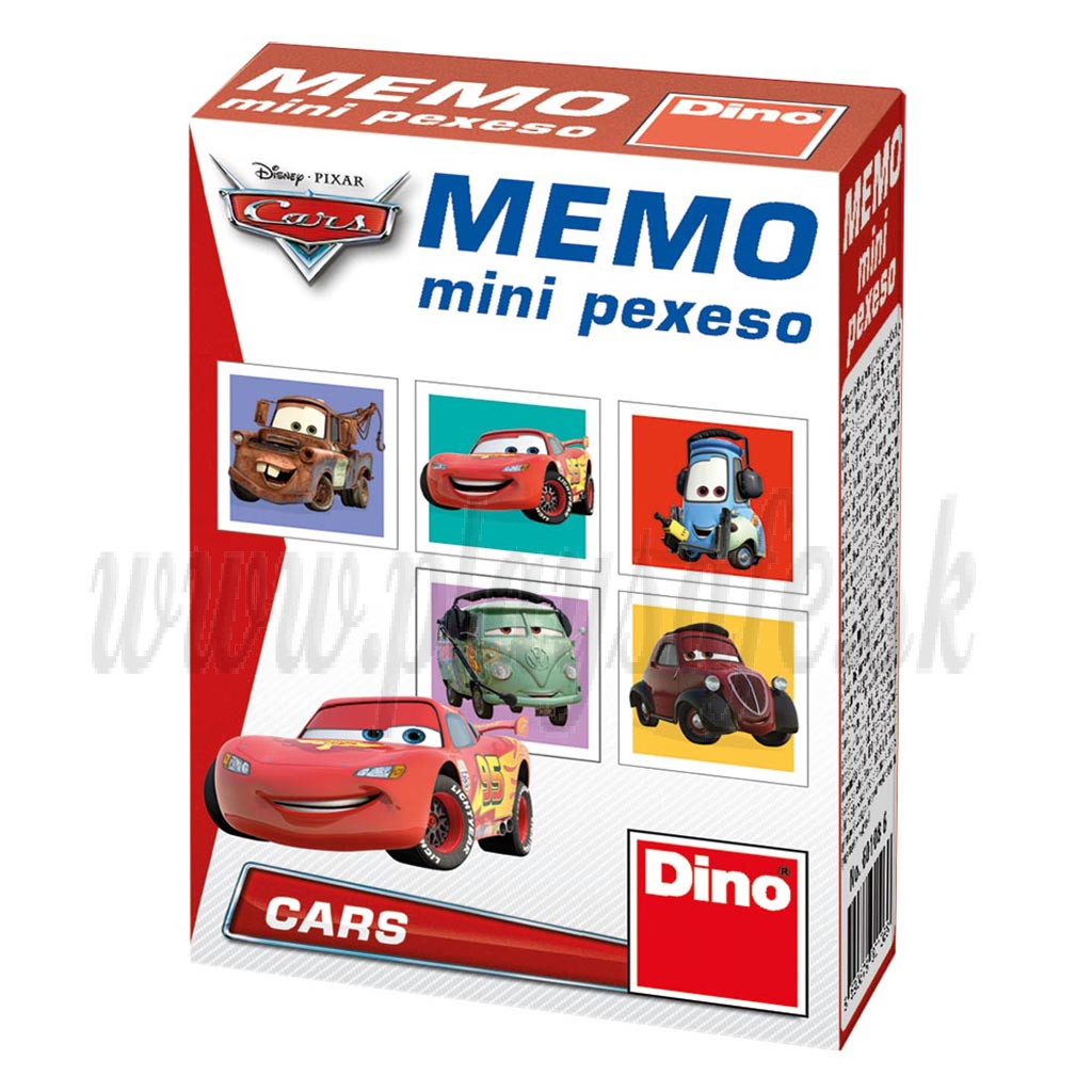 Dino Pexeso Mini Disney Cars, 24ks