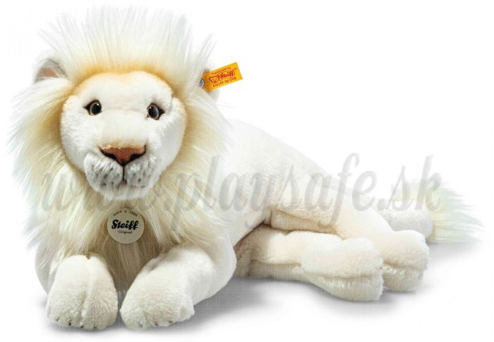Steiff Plyšový lev Timba, 43cm biely