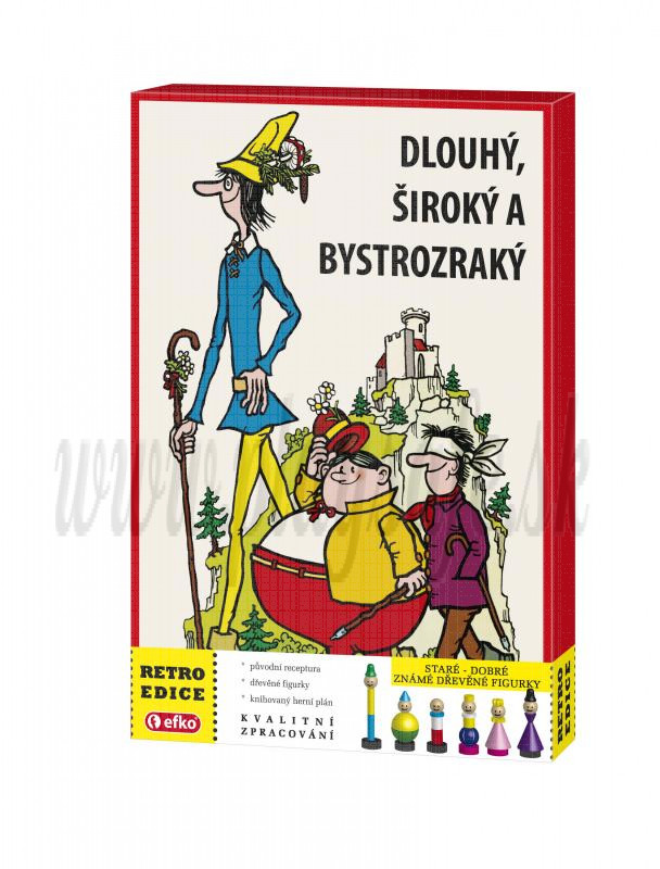 Efko Spoločenská hra Dlhý, Široký a Bystrozraký retro