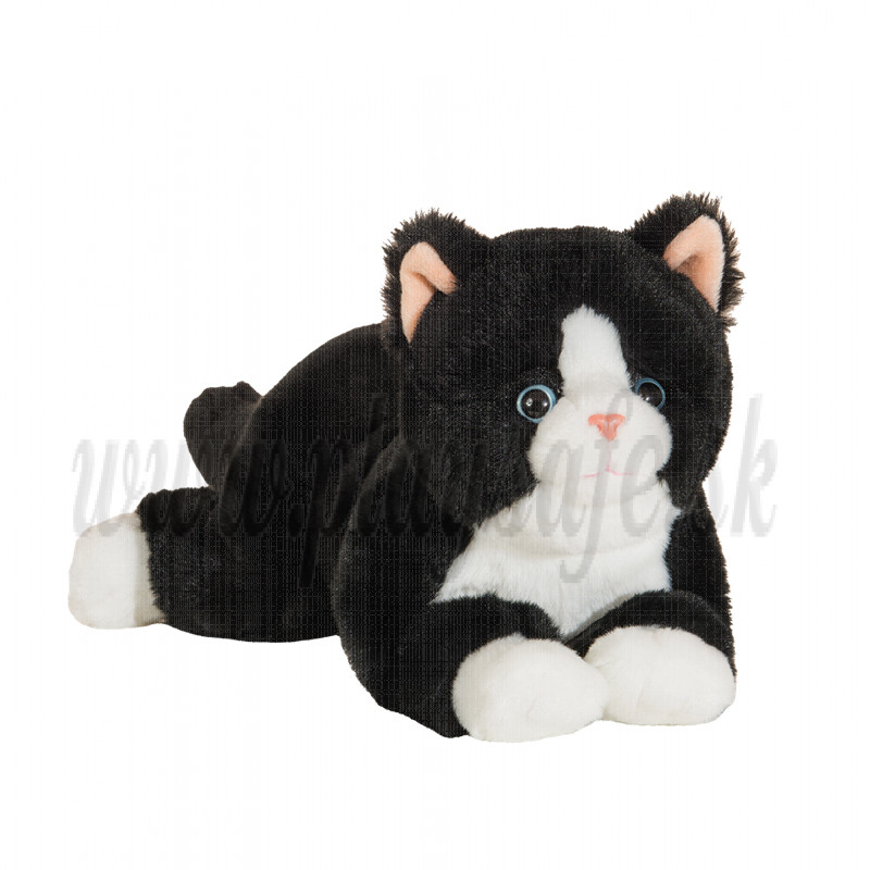 Teddy Hermann Plyšová mačka čierna, 30cm