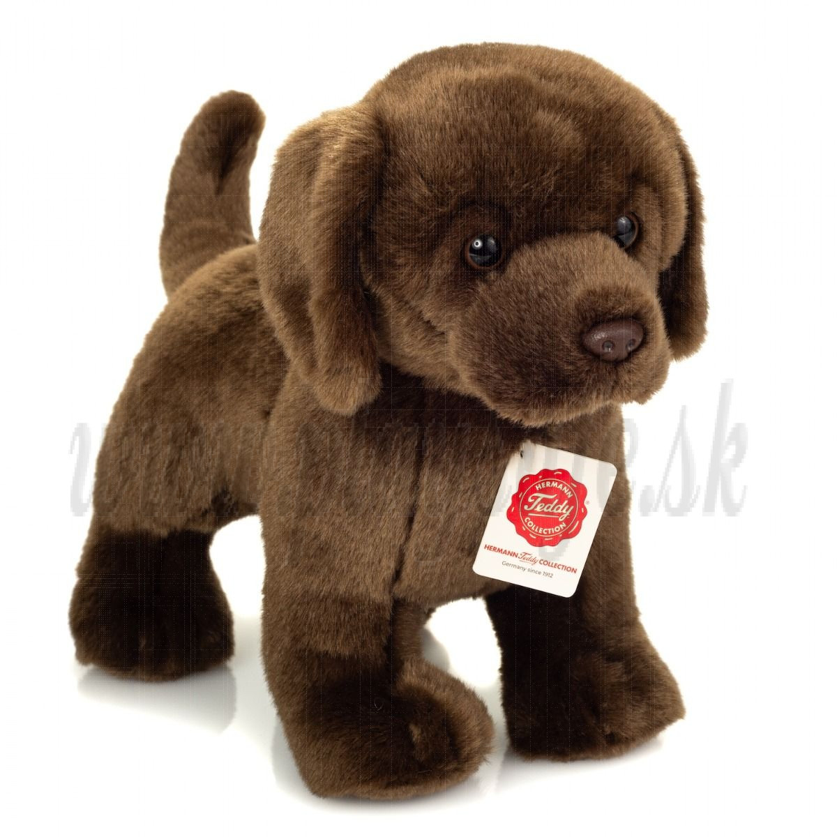 Teddy Hermann Plyšový psík Labrador, 30cm tmavohnedý
