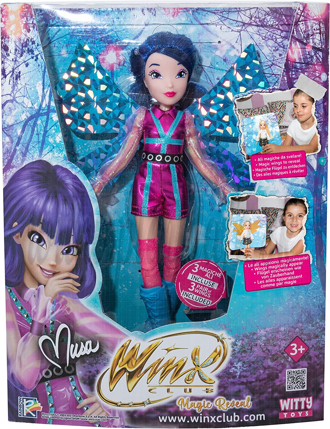 Winx Magic Reveal Bábika Musa, 23cm