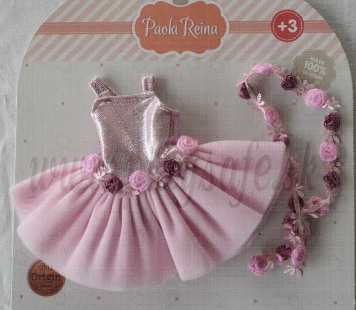 Paola Reina Las Amigas šatočky Carol ružová baletka, 32cm verzia 2