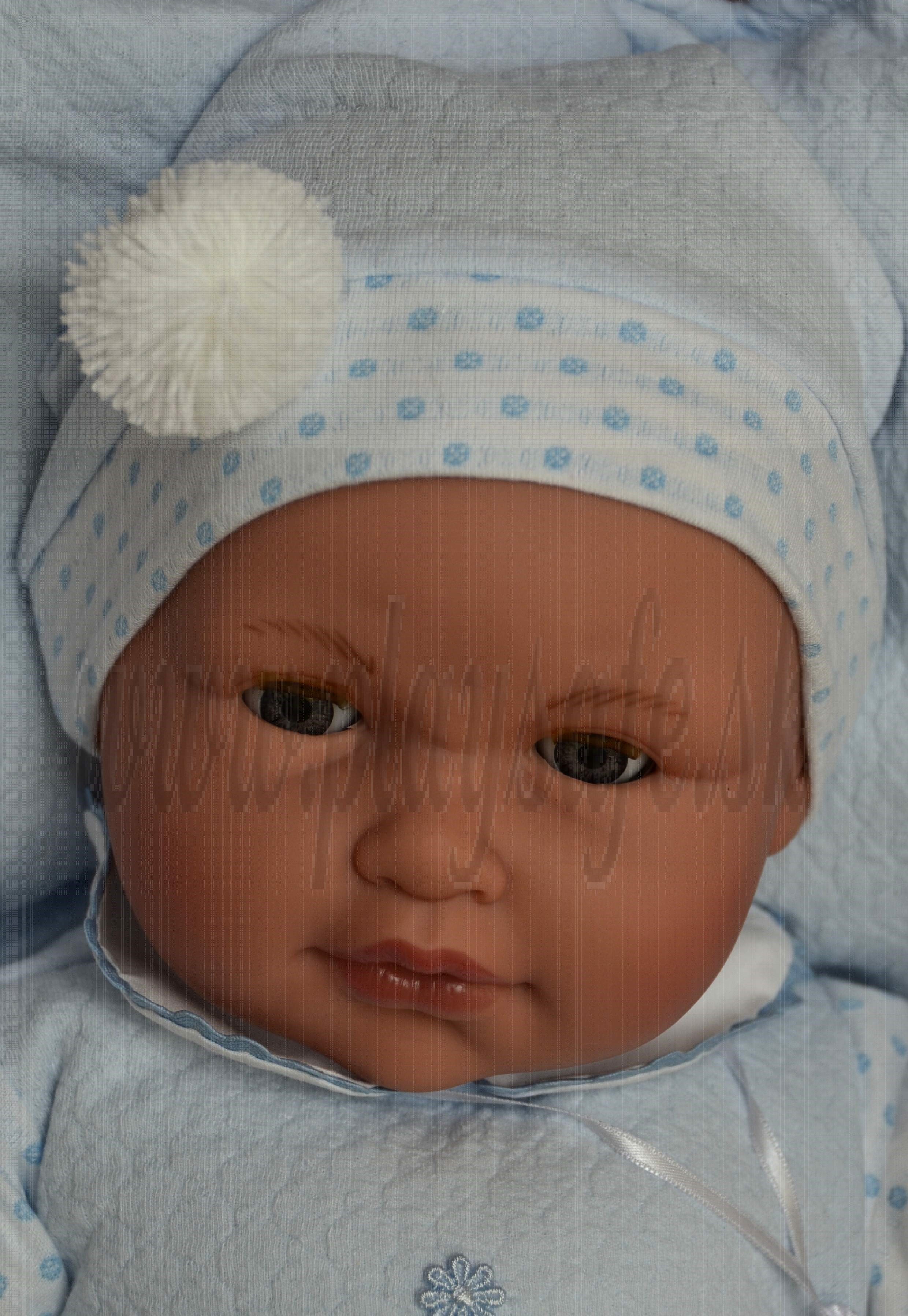 Antonio Juan Zvuková bábika bábätko Lolo žmurkací, 55cm