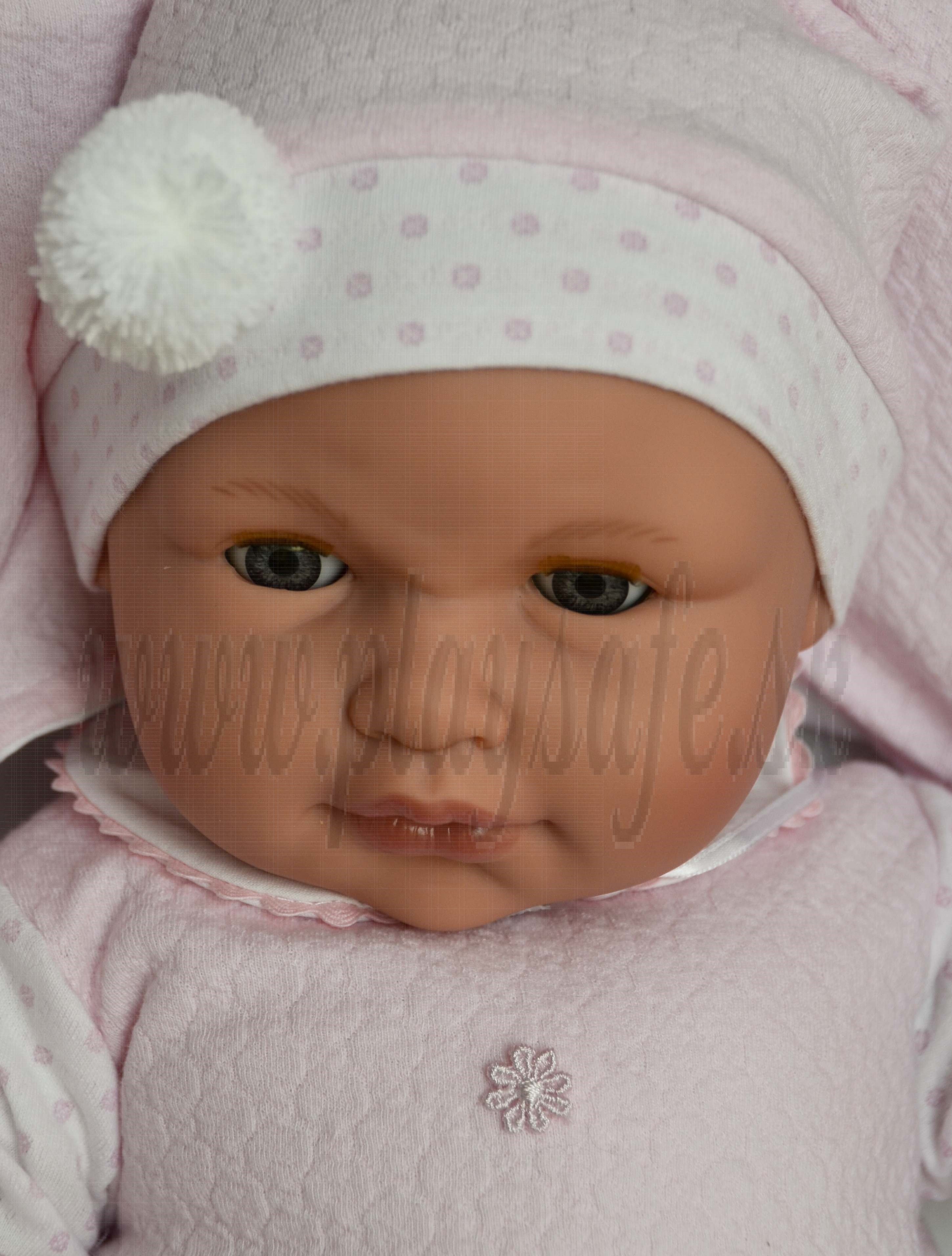 Antonio Juan Zvuková bábika bábätko Lola žmurkacia, 55cm