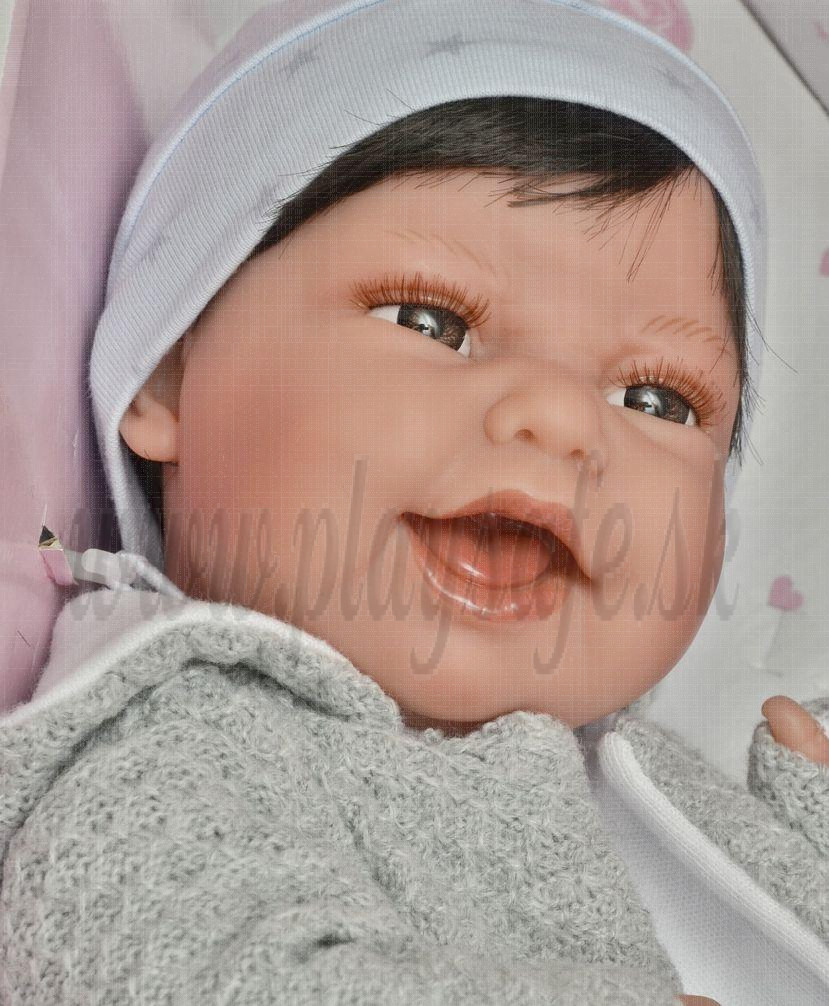 Antonio Juan Realistické bábätko Baby Clar Estrella, 33cm chlapček s vláskami