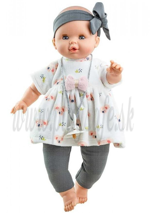 Paola Reina Zvuková bábika bábätko Sonia, 36cm koaly
