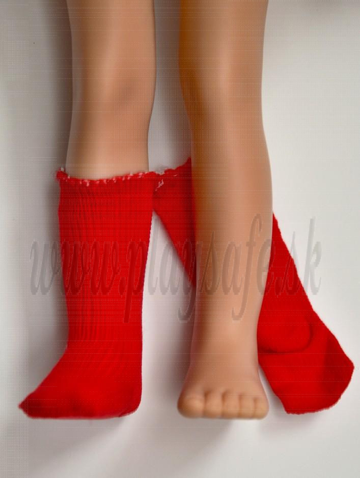 Paola Reina Las Amigas Ponožky silonkové červené, 32cm