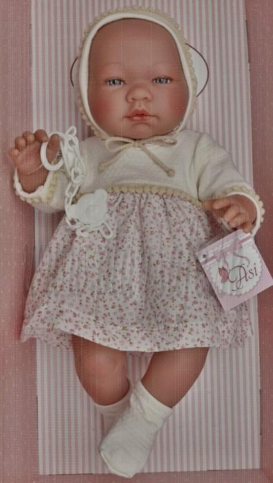 Asivil Realistické bábätko dievčatko María, 43cm v béžovom