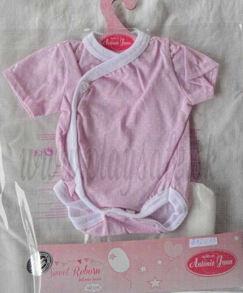 Antonio Juan Oblečenie pre bábiku bodičko pre bábätko, 40-42cm ružové