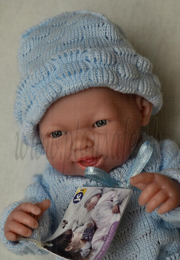 Berenguer Realistické bábätko chlapček, 24cm v modrom