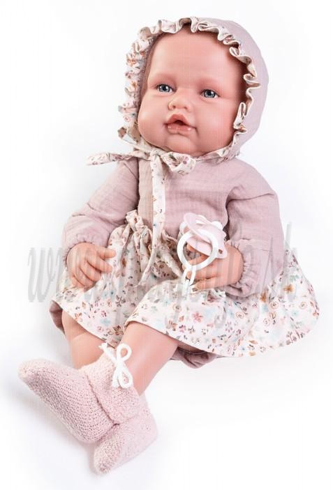 Antonio Juan Zvuková bábika bábätko Babydoo Palabritas, 50cm v letnej sukničke