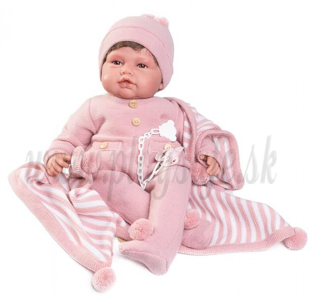 Antonio Juan Zvuková bábika bábätko Babydoo Palabritas, 50cm v pyžamku