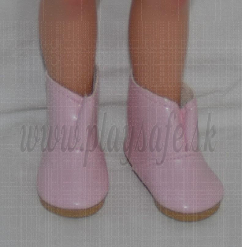 Vestida de Azul Topánky pre bábiku Carlota 28cm čižmy ružové