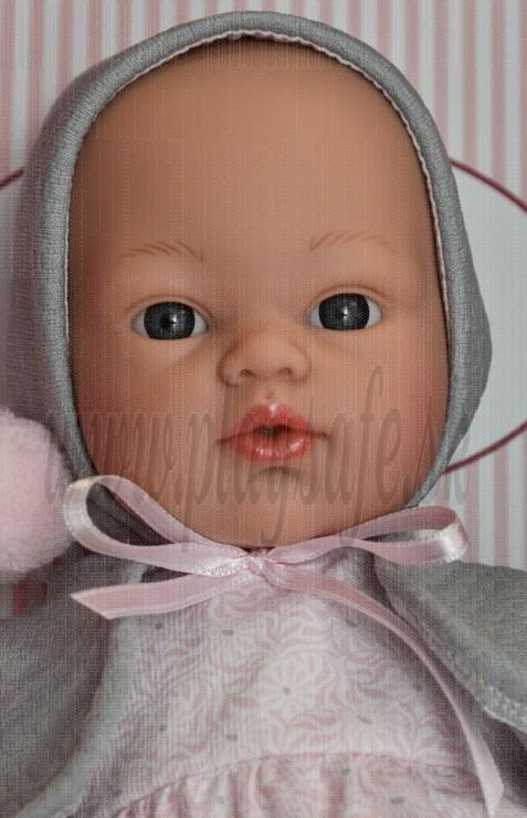 Asivil Látkové bábätko Koke, 36cm v ružovom sivé bolerko