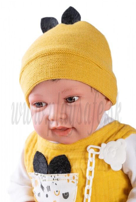 Antonio Juan Látková bábika bábätko Pipo, 40cm v žltom