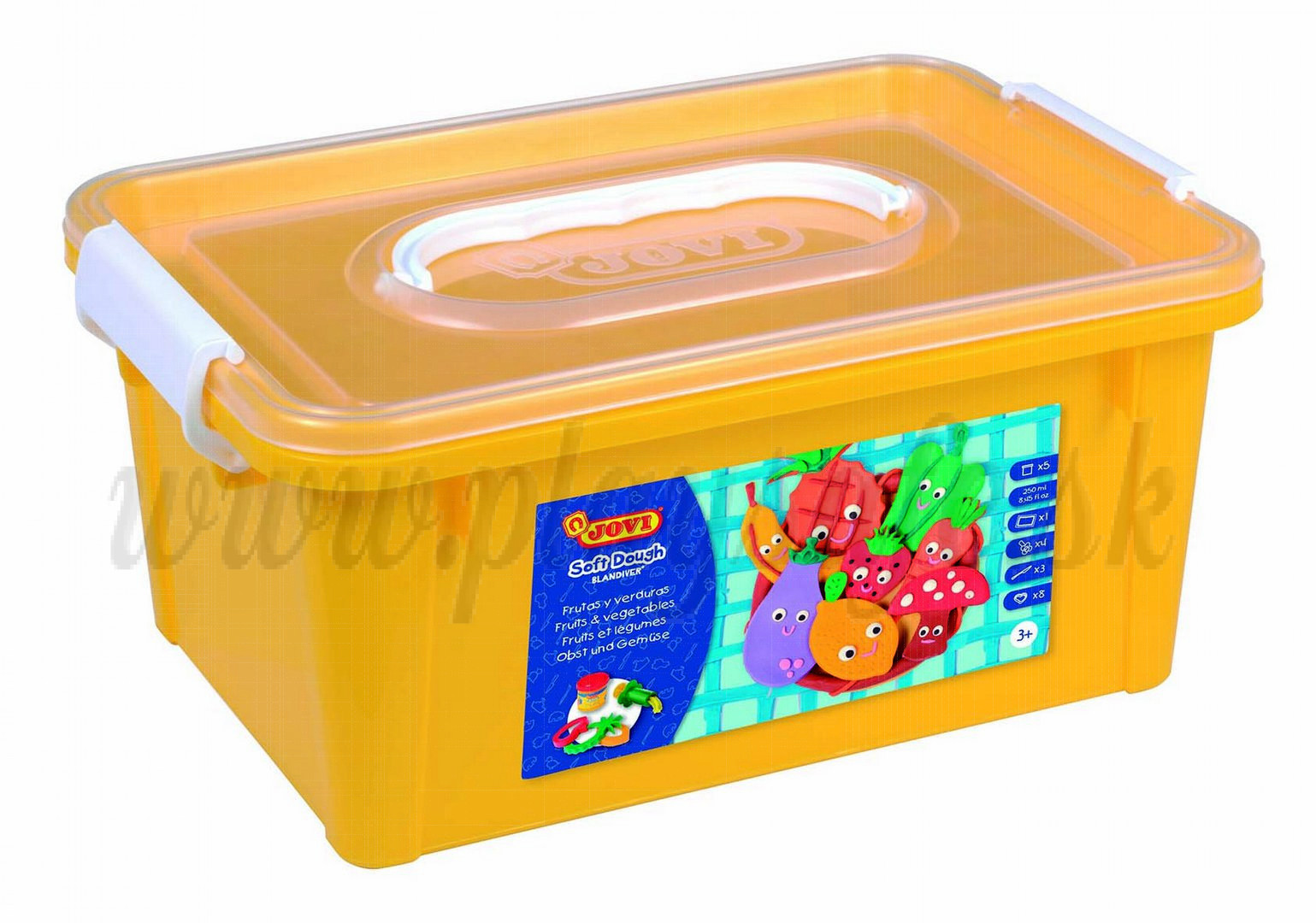 JOVI® Blandiver Plastelina pre najmenších sada ovocie a zelenina, box