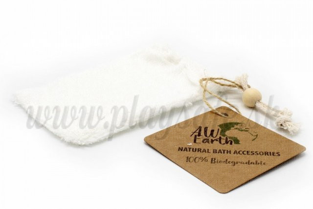 Ancient Wisdom Bambusové vrecko na mydlo jemné, 10x12