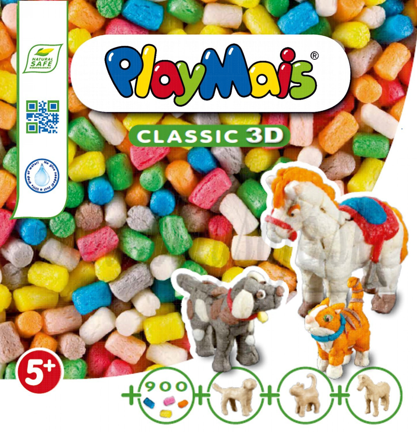Playmais CLASSIC 3D Domáce zvieratká, 900ks