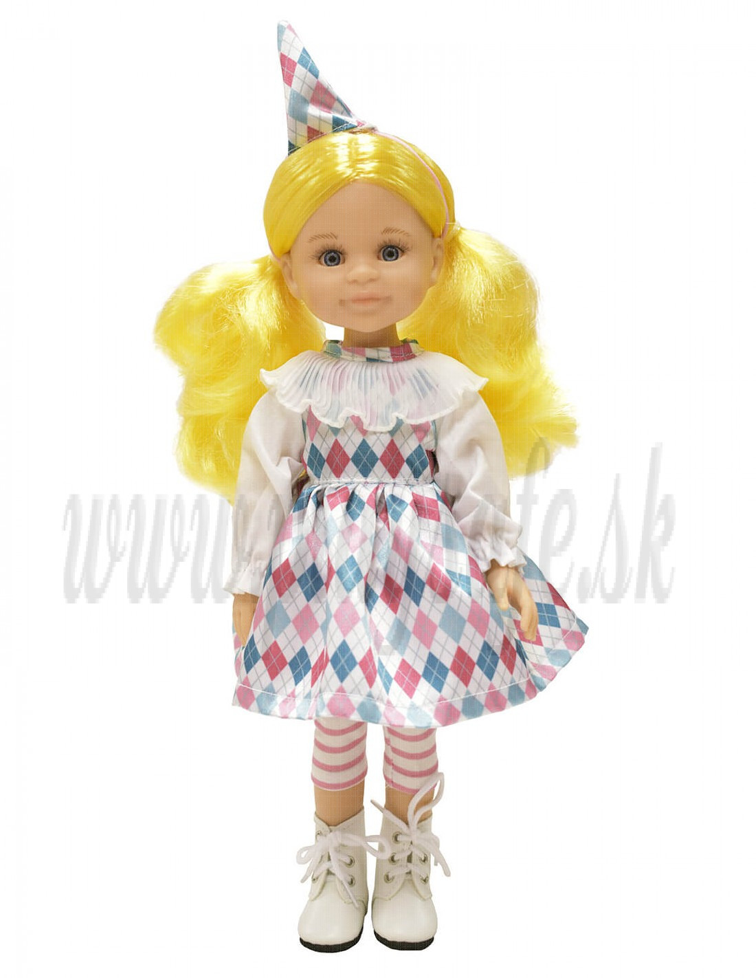 Paola Reina Las Amigas bábika Cleo Harlequin žltá 2025, 32cm limitovaná edícia