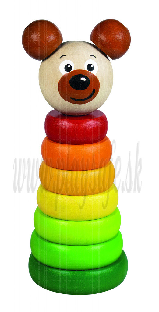 DETOA Drevená pyramída medvedík