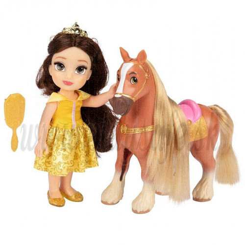 Jakks Pacific Disney Bábika Belle a Philippe, 15cm