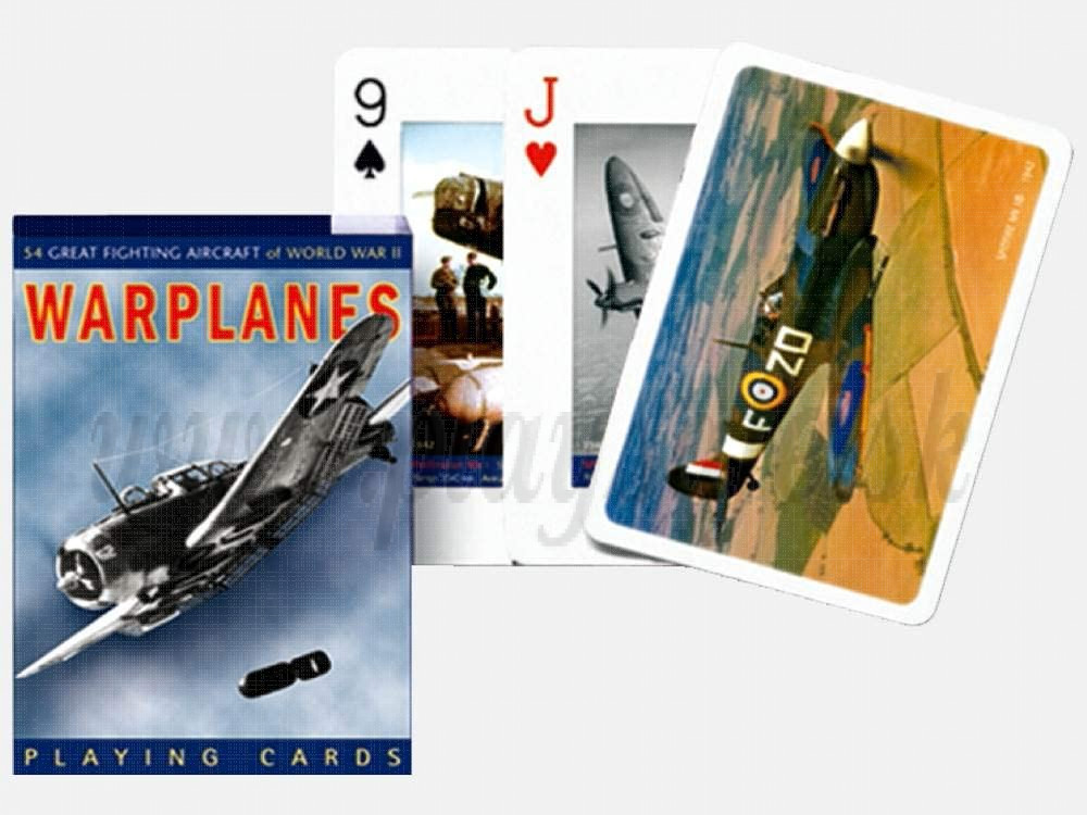 Piatnik Karty Vojenské lietadlá 2. svetovej vojny, 54 kariet poker
