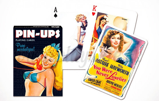 Piatnik Karty Pin-Ups plagáty, 54 kariet poker