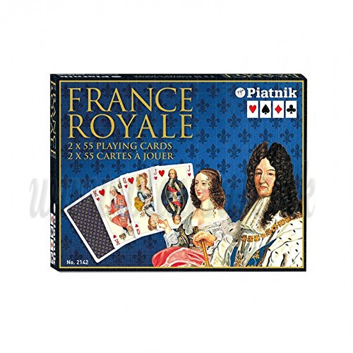 Piatnik Karty Kanasta France Royale Francúzski panovníci