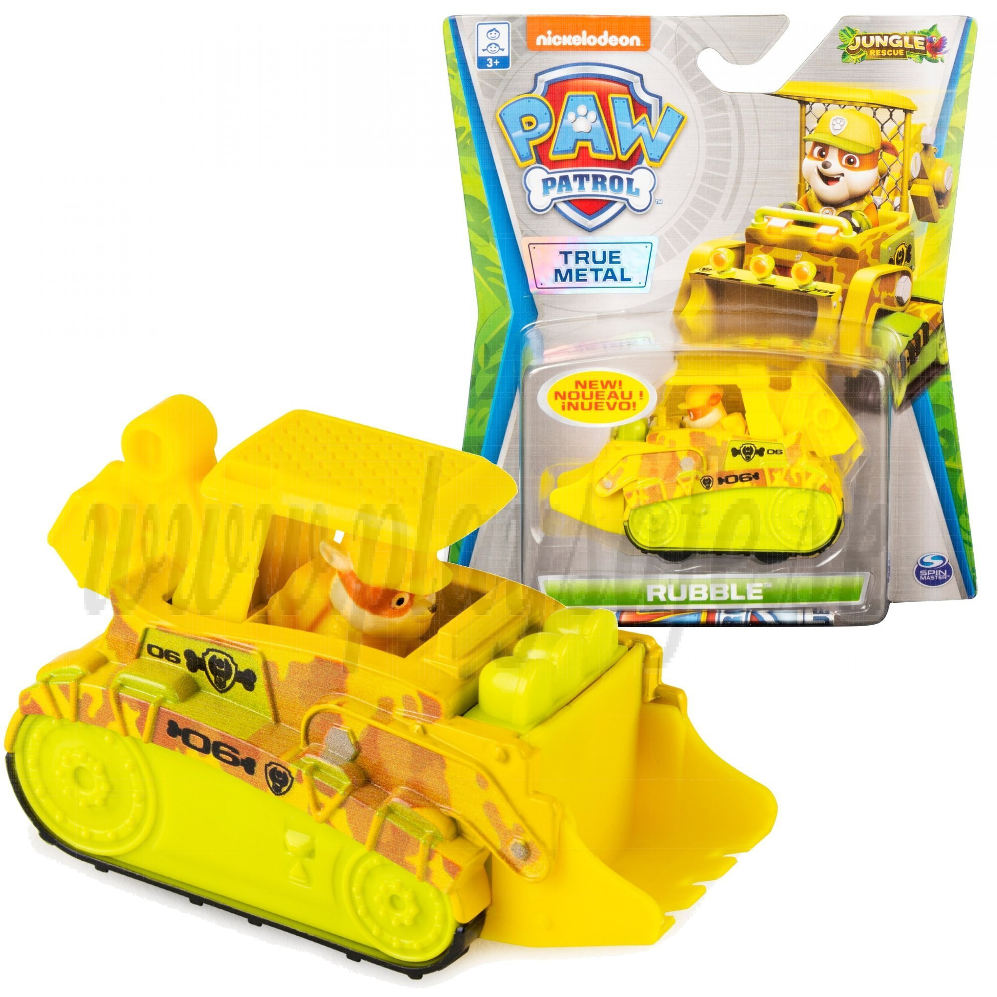 Spin Master Paw Patrol Kovové autíčko Rubble Jungle Rescue