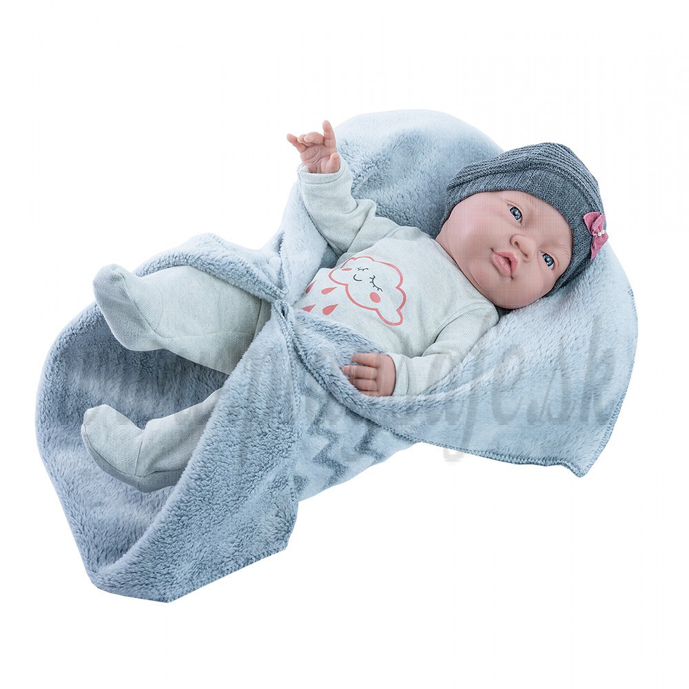 Paola Reina Realistické bábätko Bebita s dekou 2019, 45cm