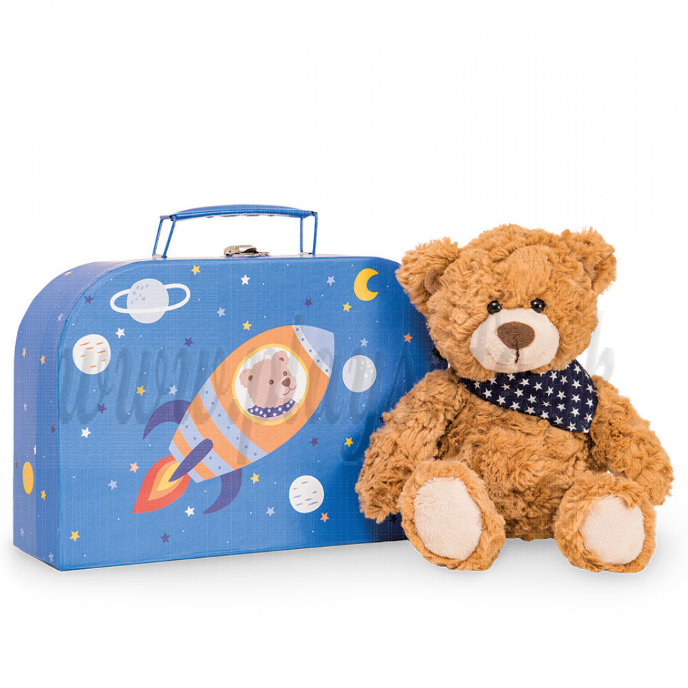 Teddy Hermann Plyšový medvedík Ferdi v kufríku, 26cm