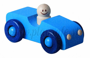 DETOA Drevené autíčko modré