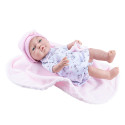 Paola Reina Realistické bábätko Bebita s ružovou dekou 2020, 45cm