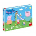 Dino Spoločenská hra Peppa Pig Človeče a Rebríky 2v1