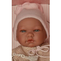 Asivil Realistické bábätko dievčatko María, 43cm obojstranná bunda