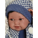 Antonio Juan Realistické bábätko Pipo s vláskami, 42cm chlapček