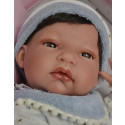 Antonio Juan Realistické bábätko Tonet baberito, 33cm chlapček s vláskami