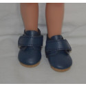 Vestida de Azul Topánky pre bábiku Carlota 28cm suchý zips modré 