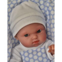 Antonio Juan Realistické bábätko Mufly Arrullo, 21cm chlapček v bodkovanej deke