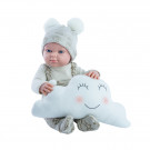 Paola Reina Realistické bábätko Mini Pikolin Nino Peluche Nube, 32cm chlapček s plyš obláčikom