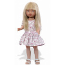 Vestida de Azul Bábika Carlota, 28cm svetlé letné šaty