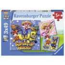 Ravensburger Puzzle Nickelodeon Labková Patrola Mighty Pups 3x49