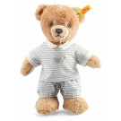 Steiff Plyšový medvedík na dobrú noc, 25cm sivé pyžamko